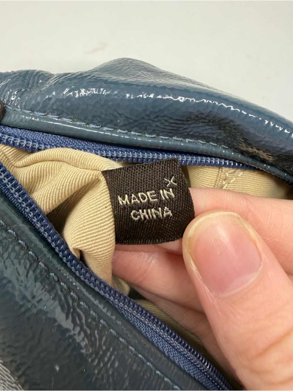 Coach Vintage Y2K Blue Patent Leather Hobo Mini Bag - Picture 12 of 16